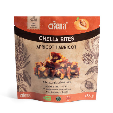 A package of Apricot Chella Bites
