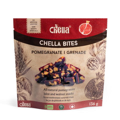 A package of Pomegranate Chella Bites